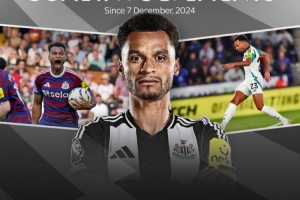 纽卡前锋墨菲自12月初以来英超参与17球，仅次萨拉赫和伊萨克